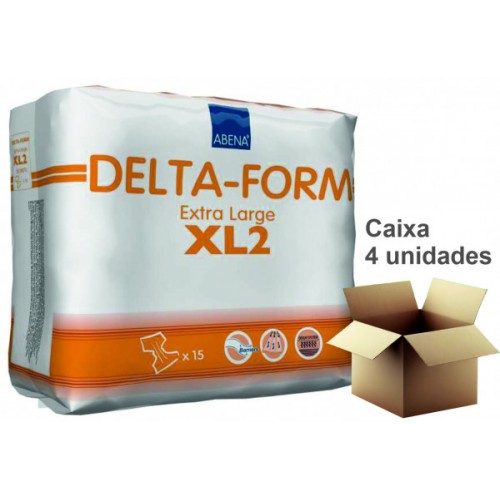 Fralda Abena Delta - Form XL2 - Caixa de 4 embalagens